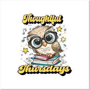 Thoughtful Thursdays: Kawaii Owl & Books Posters and Art